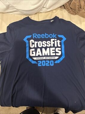 Reebok Navy Blue CrossFit Games 2020 Logo Tee